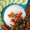 ผัดกะเพราออมนิมีท (Stir fried Basil with OmniMeat) ผัดกะเพราออมนิมีท (Stir fried Basil with OmniMeat)