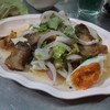 ยำหมูกรอบ ไข่เค็ม