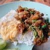 ข้าวกระเพราหมูกรอบไข่ดาว