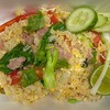 ข้าวผัดแหนมอร่อยมาก ข้าวผัดแห้งกำลังดี ข้าวนุ่มแหนมอร่อย