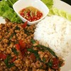 ข้าวกระเพราหมูสับ ข้าวกระเพราหมูสับ
