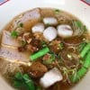 หมี่ขาวลูกชิ้นปลา+เป็ด