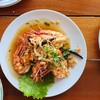 กุ้งตัวใหญ่มาก เนื้อแน่น และให้กุ้งมาเยอะ จานนี้จานเล็ก  แต่ปริมาณเยอะมาก
