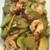 ผัดฟักแม้วกุ้งสด 