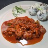 ข้าวปั้นสาหร่ายกับไก่ผัดโคชูจัง ข้าวปั้นสาหร่ายกับไก่ผัดโคชูจัง