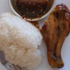 ไก่สะโพก 1 ชิ้น ข้าวเหนียว 1 ห่อ