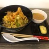 เทนทามะด้ง ข้าวญี่ปุนหน้าเทมปุระราดไข่ดาชิ+มิโสะซุป อิ่มมากๆ อร่อยคุ้มจริงๆ😀😋?