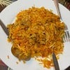 Traditional Indian rice has very long grains and thin yellow color  