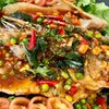 ปลากระพงทอดกรอบสามรส ปลากระพงทอดกรอบสามรส