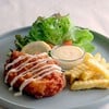 สเต็กไก่กรอบซอสมะนาว สเต็กไก่กรอบซอสมะนาว