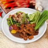 ตำหมี่ขาวปลาร้าหมูกระจก ตำหมี่ขาวปลาร้าหมูกระจก