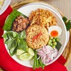 ข้าวผัดน้ำพริกลงเรือ+น้ำแกงฟัก ข้าวผัดน้ำพริกลงเรือ+น้ำแกงฟัก