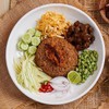 ข้าวคลุกกะปิ + น้ำแกงไก่ตุ๋นฟัก ข้าวคลุกกะปิ + น้ำแกงไก่ตุ๋นฟัก