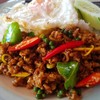 คั่วกลิ้งหมู - ไก่ ราดข้าว คั่วกลิ้งหมู - ไก่ ราดข้าว