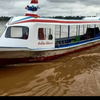 เรือลอยอังคาร วัดมีชัย แห่งใหม่ ตำบลในเมืองใกล้สะพานไทยลาว พระธาตุกลางน้ำ