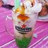 อร่อยได้รสไอติมกับน้ำตาลข้น​ ได้เคี้ยวเส้นลอดช่องหนึบๆอร่อยเข้ากัน
