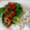คะน้าหมูกรอบราดข้าว##1 คะน้าหมูกรอบราดข้าว##1