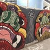 Street Art ตรอกทางเดินเข้าศาลเจ้าโรงเกือก