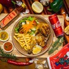 ไก่ย่างครึ่งตัวคอมโบและน้ำอัดลม ไก่ย่างครึ่งตัวคอมโบและน้ำอัดลม