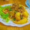 ยำตะไคร้กุ้งกรอบ