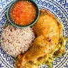 ข้าวไก่อบพร้อมน้ำจิ้มสุดแซ่บ