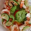กุ้งนึ่งมะนาว
