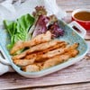 อกไก่แดดเดียวย่าง น้ำจิ้มแจ่ว Grilled Chicken Sticks with Spicy Jaew Sauce อกไก่แดดเดียวย่าง น้ำจิ้มแจ่ว Grilled Chicken Sticks with Spicy Jaew Sauce