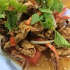 ยำปลาหมึกแห้งทอด ยำปลาหมึกแห้งทอด