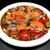 ยำแซลมอนกุ้งสด (หรือกุ้งลวก) ยำแซลมอนกุ้งสด (หรือกุ้งลวก)