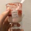 strawberry panacotta