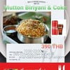 Mutton Biriyani + Coke Mutton Biriyani + Coke