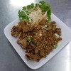 หมูสามชั้นกรอบมาก ราคา 150 บาท ณ วันที่ 7 พฤษภาคม 2564