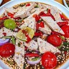 ยำหมูยอไข่แดงเค็มน้ำปลาร้า