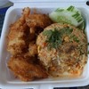 กุ้งทอดหลายตัวมาก ข้าวผัดอร่อย หอม