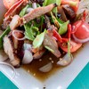 ยำสันคอหมูย่างปลาร้า
