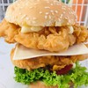 Double Chicken Zinger Burger With Cheese 🍔
