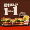 Buy 1 Set Free 1 Burger : Flame Grilled BBQ Cheese Burger Pork Buy 1 Set Free 1 Burger : Flame Grilled BBQ Cheese Burger Pork
