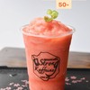 สมูธตี้ มีเนื้อสตรอว์เบอร์รี่สดด้วย🍓🍓