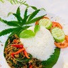 ข้าวกะเพราไก่ ปัดผงนัวกัญชา