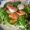 ผักเหรียงลวกกะทิ กุ้งแห้ง