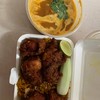 ข้าวหมกไก่ทอด + แกงบัตเตอร์ไก่
