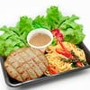 Ground Chicken with Spicy Thai Spaghetti