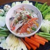หลนปูม้าเป็นๆ2ตัว พร้อมผัก 490.-