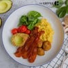 Big Breakfast Cheesy Cauliflower Scrambled eggs