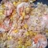 ข้าวผัดกุ้งข้าวโพดชีส