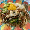 ข้าวผัดกระเพราหมู+ปลาหมึก