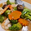 ผักกรอบอร่อย รสชาดกำลังดี กุ้งก็ตัวใหญ่
