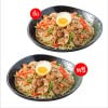 Set B ซื้อ 1 ฟรี 1 - ข้าวหน้าหมูสไปซี่และยำสาหร่าย