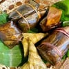 ข้าวเหนียวห่อกล้วย (ข้าวต้มมัด), ลูกโยน ,เทียนหัวแหวน 