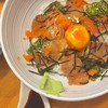 ข้าวหน้าแซลมอนดอง+ไข่ดอง